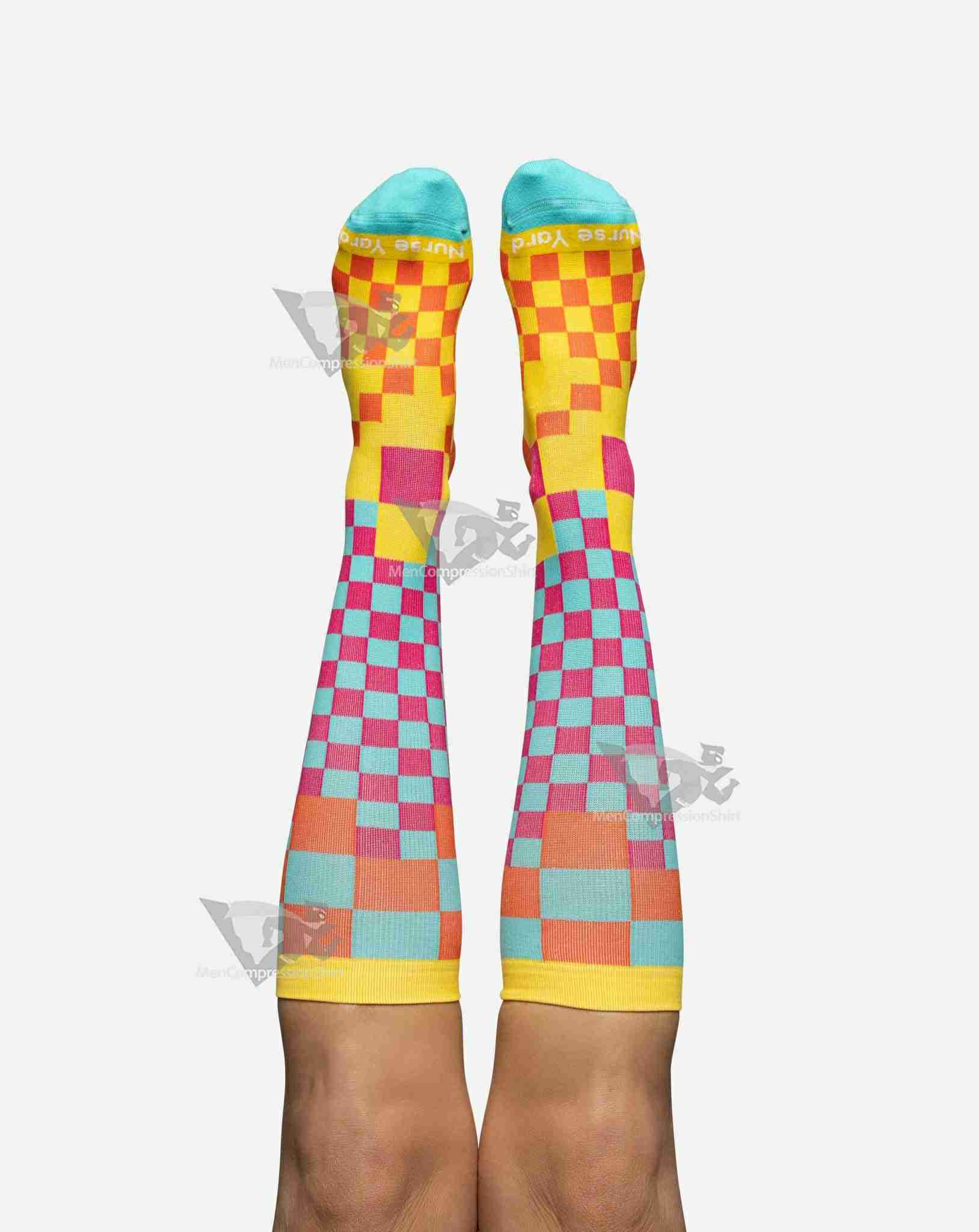 Checkers Compression Socks