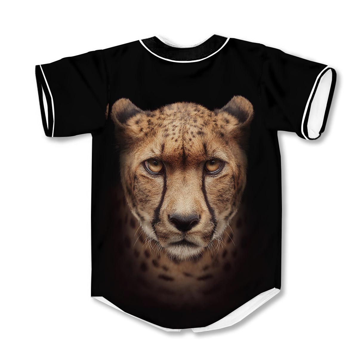 Cheetah 3d Print Full Size Baseball Jerseys
