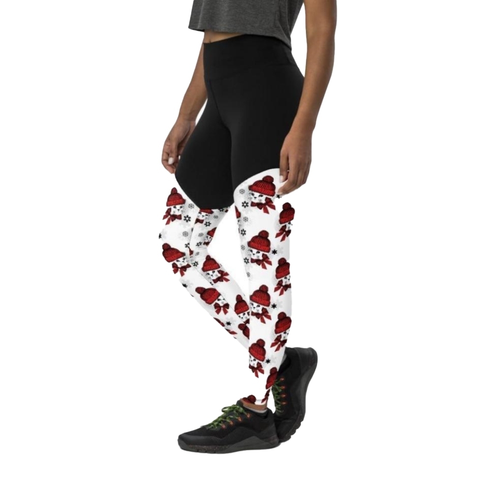Christmas Kitties Women Compression Legging