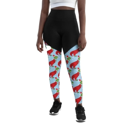 Christmassy Dinosaurs Women Compression Legging