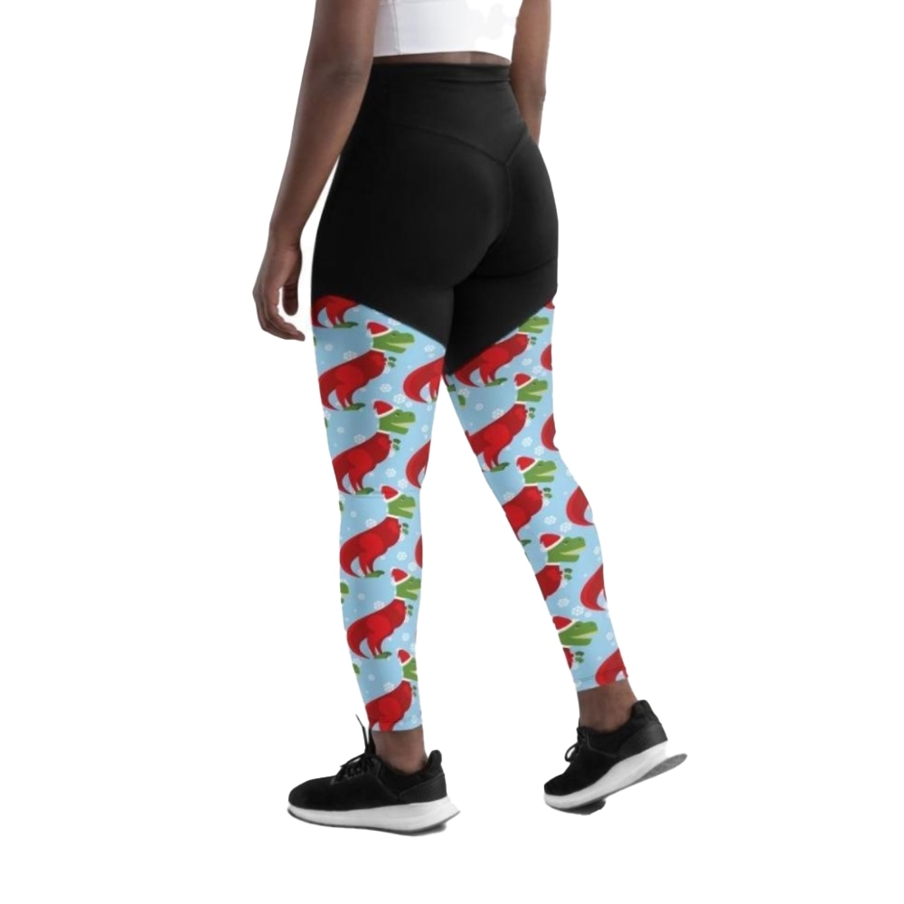 Christmassy Dinosaurs Women Compression Legging