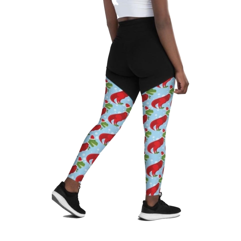 Christmassy Dinosaurs Women Compression Legging