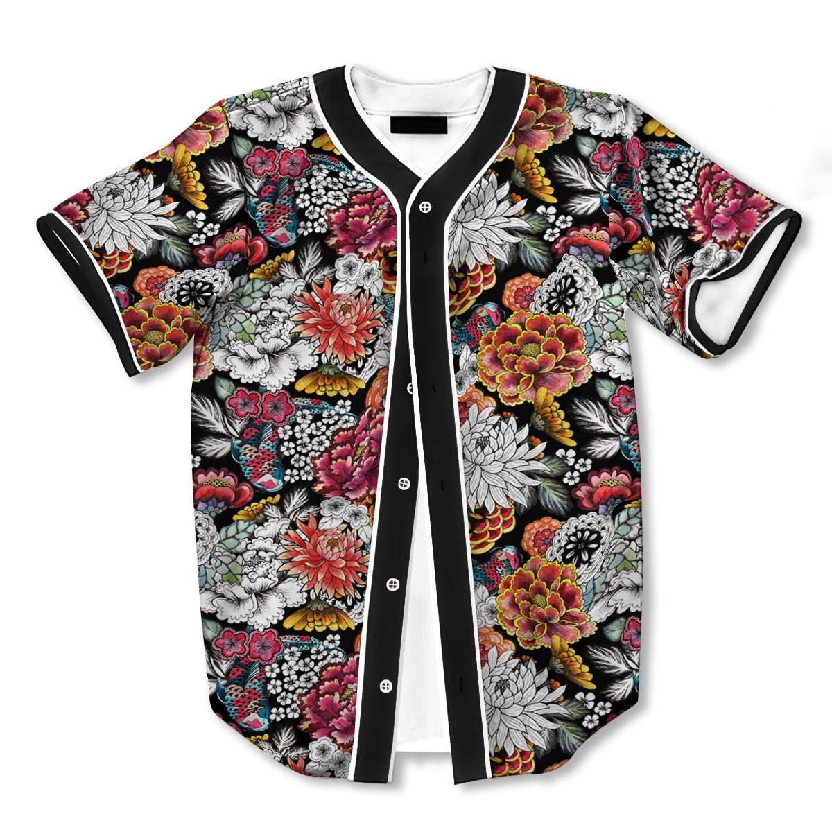 Chrysanthemum Watercolor 3d Print Full Size Baseball Jerseys