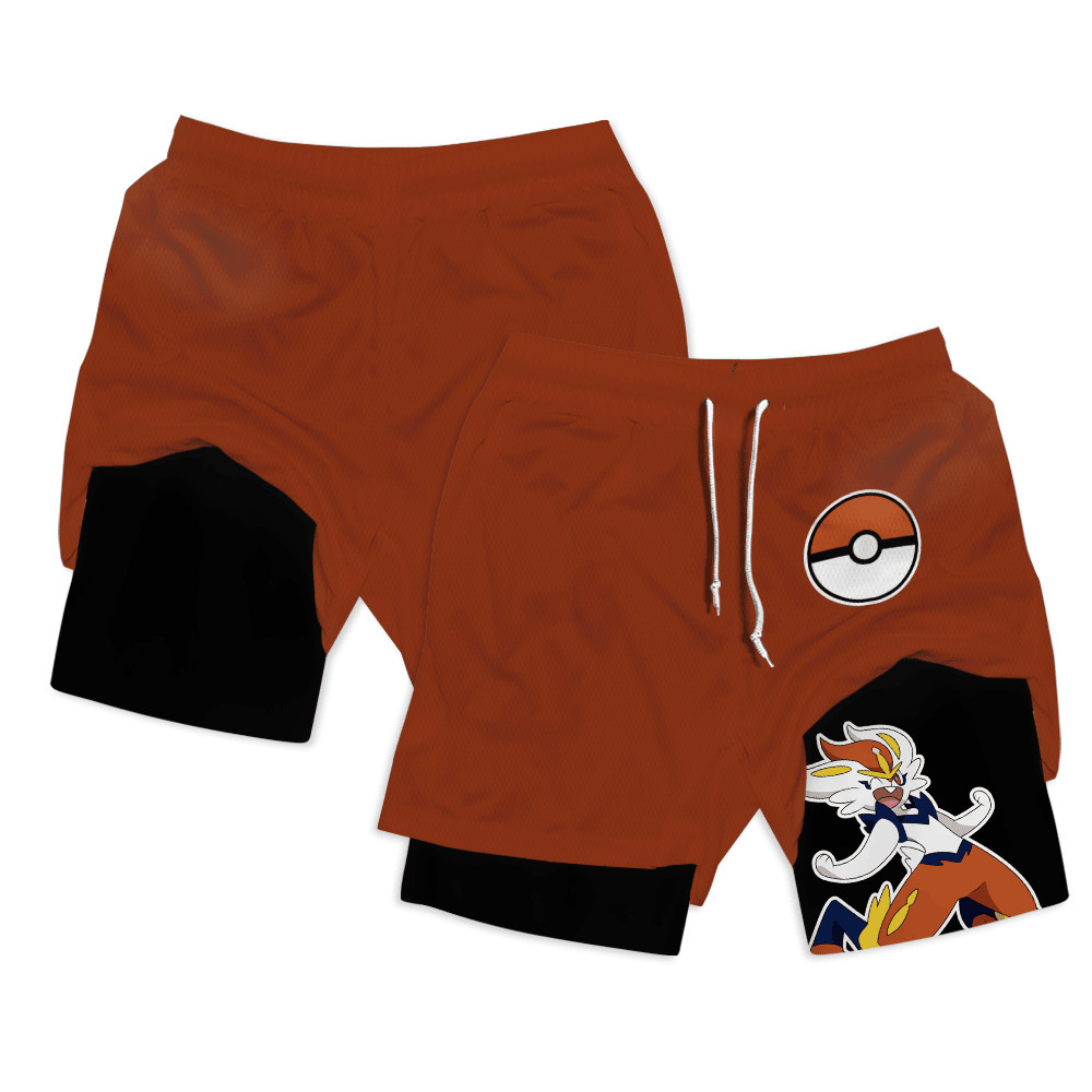 Cinderace Anime Compression Gym Shorts