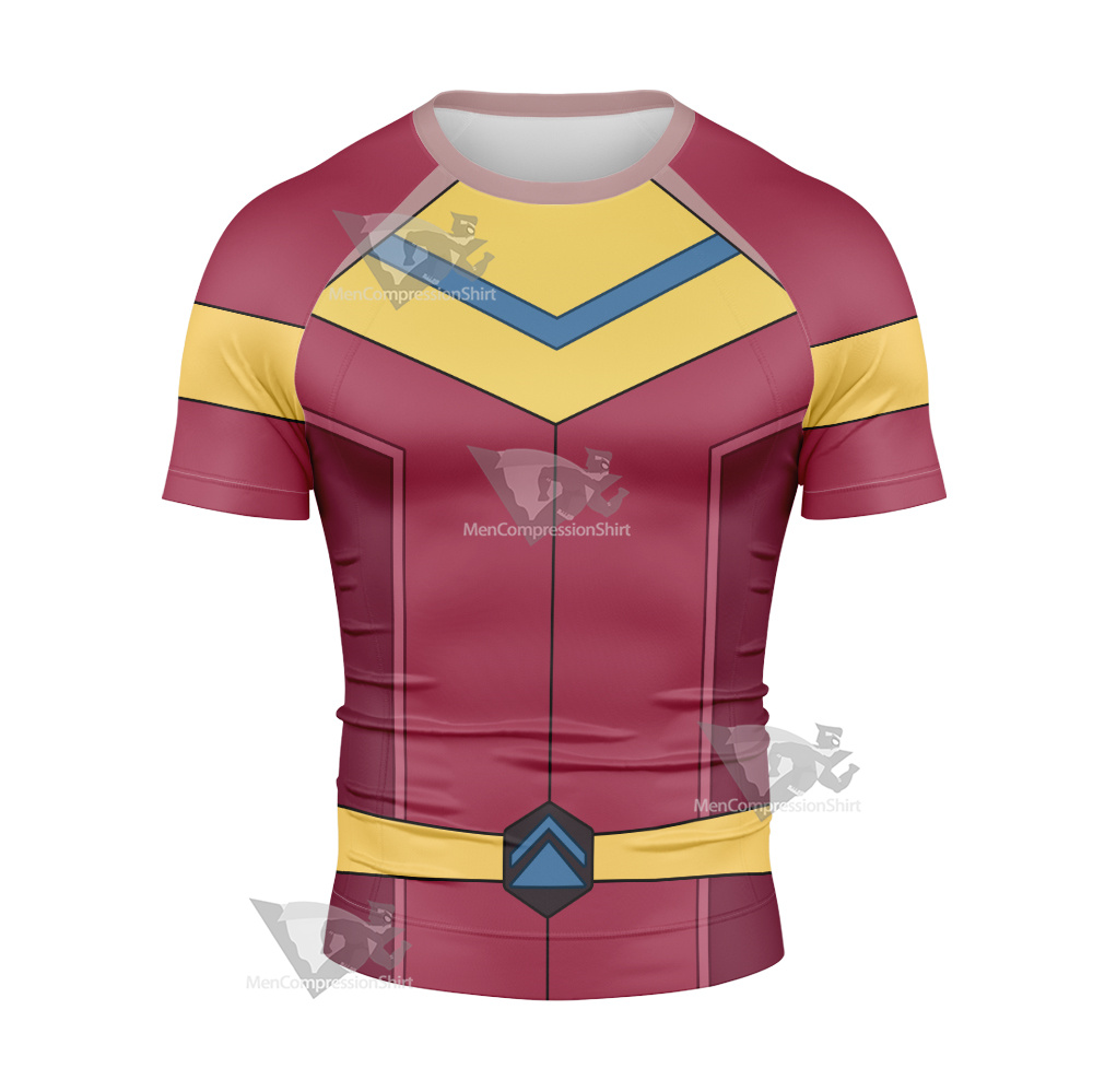 Cleopatra In Space Cleopatra Red Short Sleeve Compression Shirt