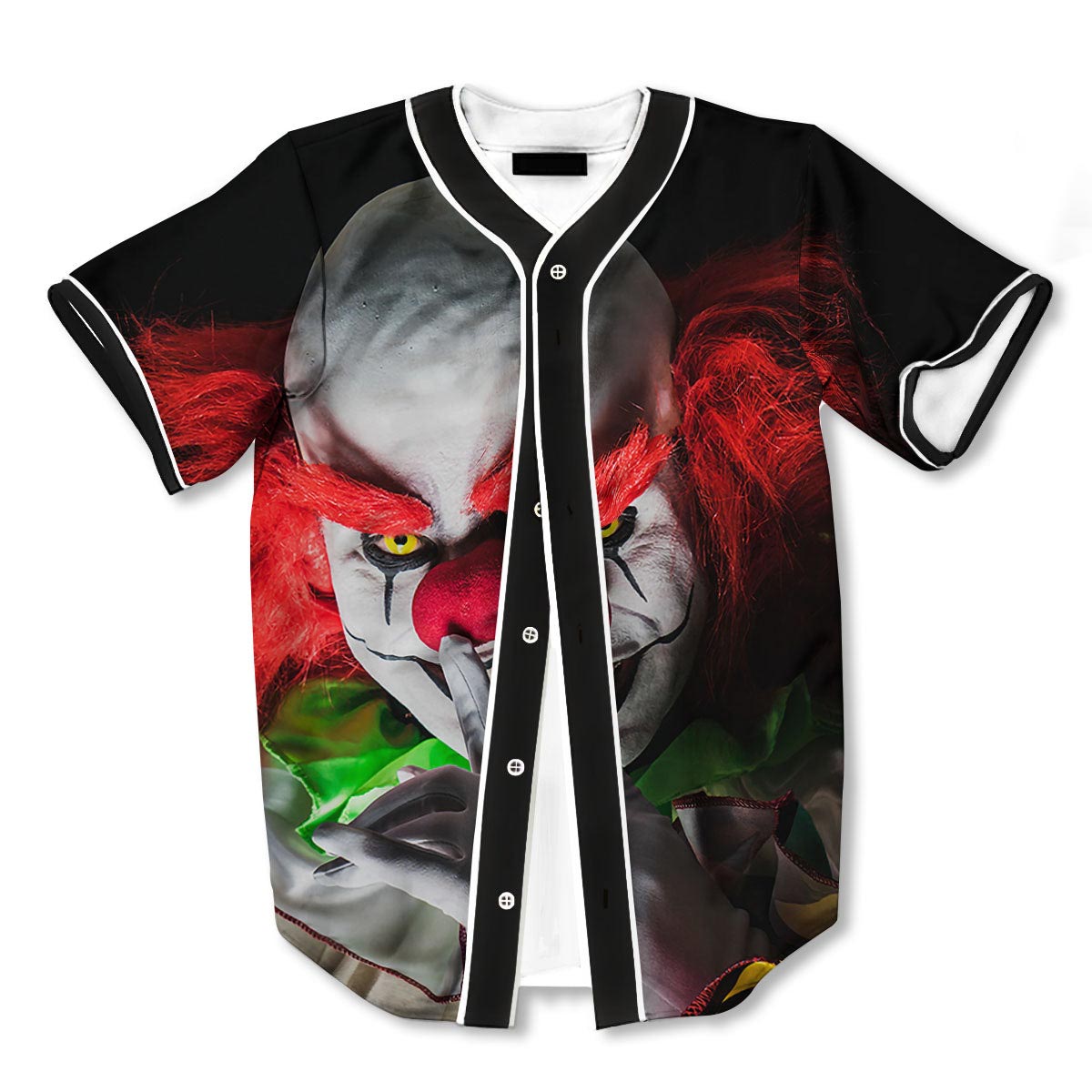 Clown Scary 3d Print Full Size Baseball Jerseys