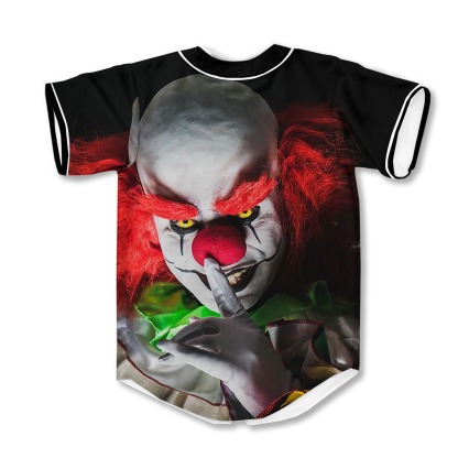 Clown Scary 3d Print Full Size Baseball Jerseys