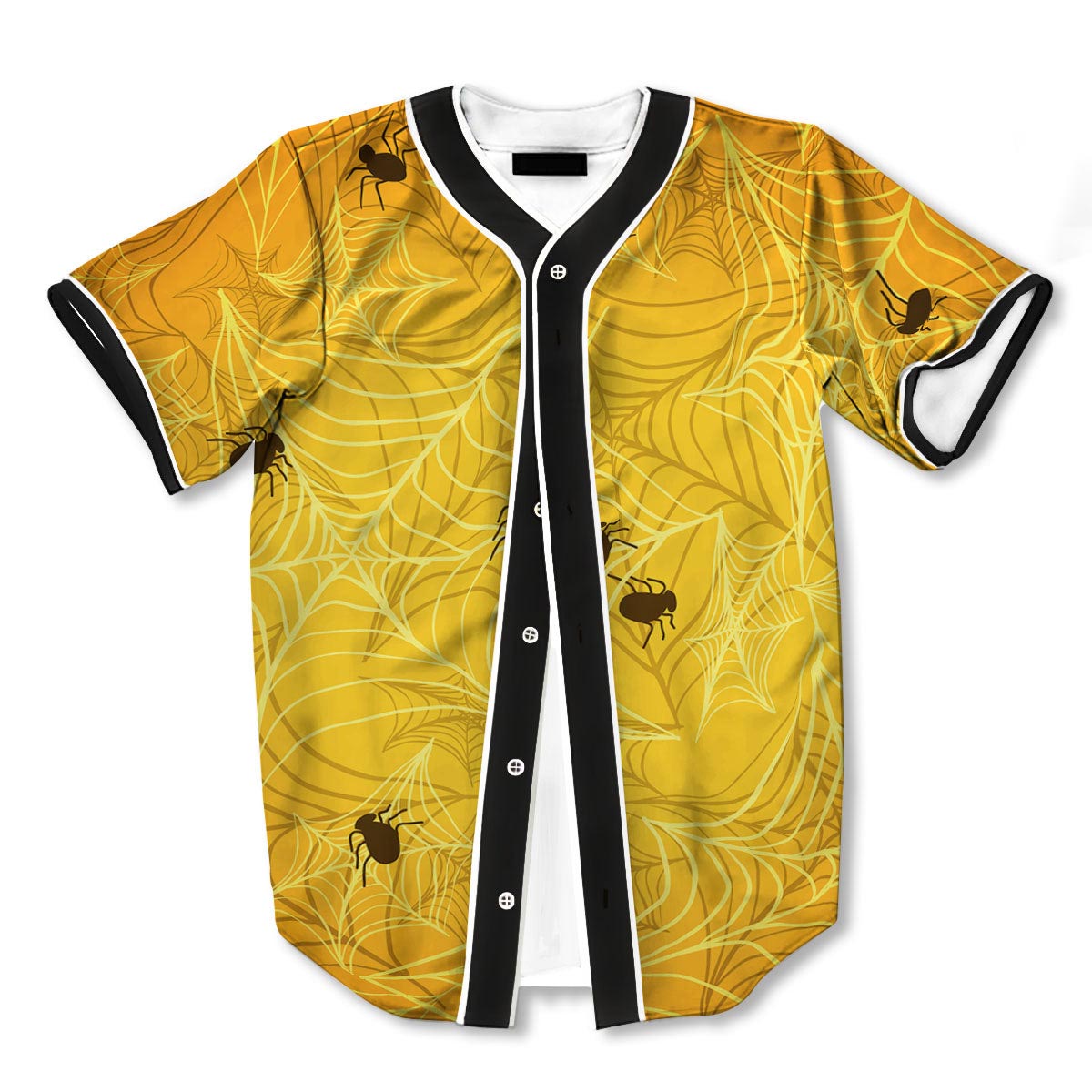Cobweb Yellow 3d Print Full Size Baseball Jerseys