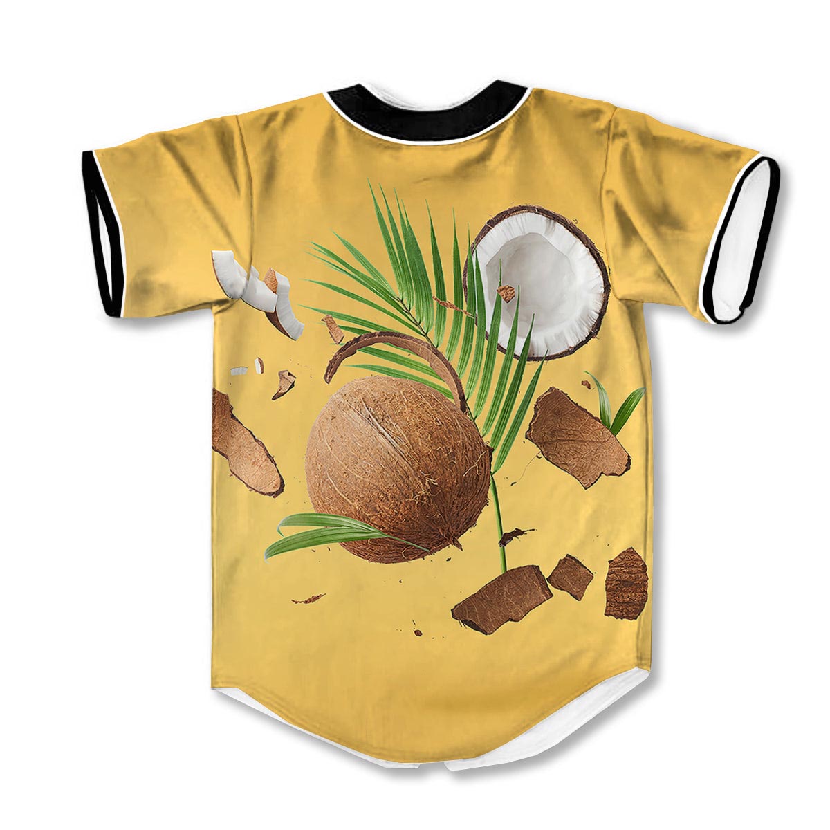 Coconut 3d Print Full Size Baseball Jerseys