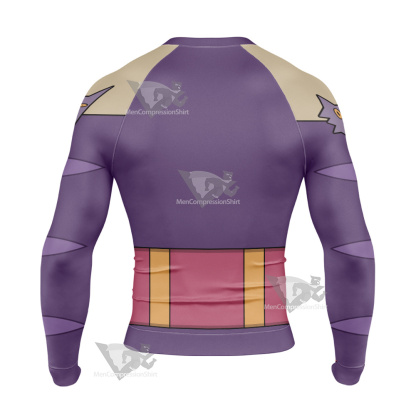 Code Lyoko Odd Purple Cosplay Long Sleeve Compression Shirt