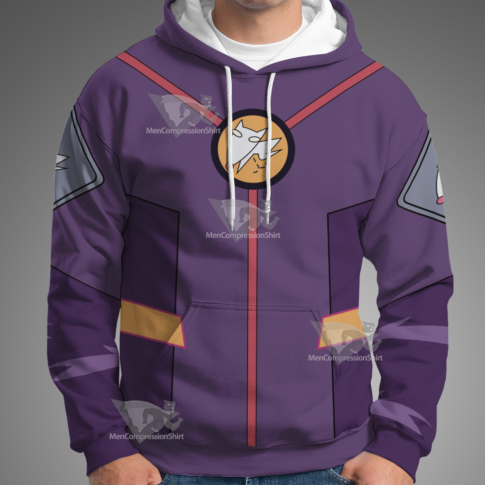 Code Lyoko Odd S4 Purple Cosplay Hoodie