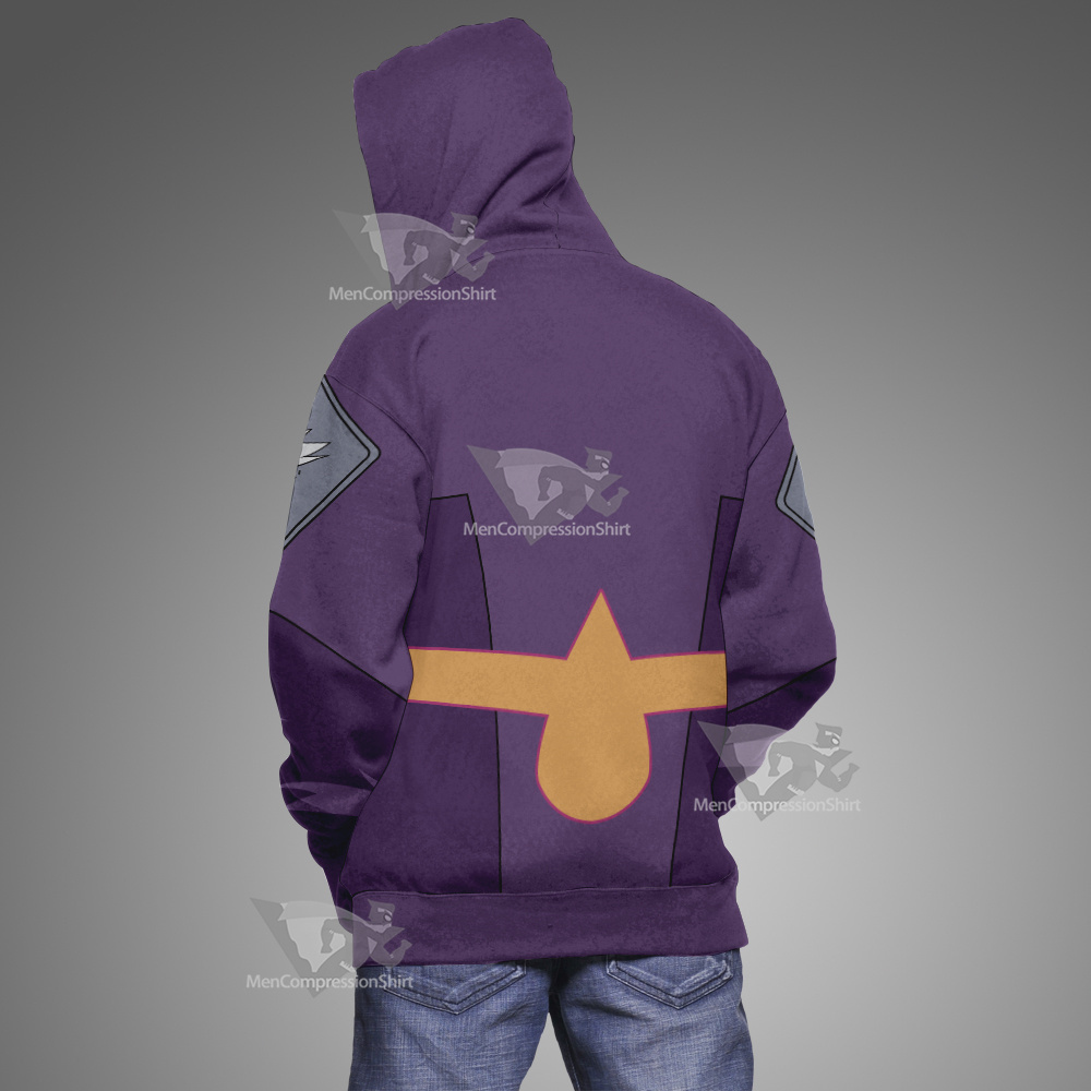 Code Lyoko Odd S4 Purple Cosplay Hoodie
