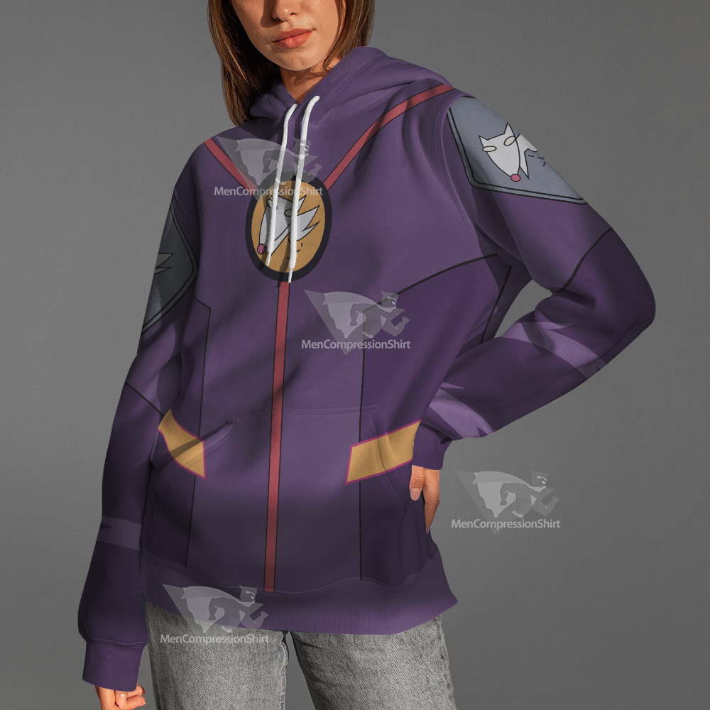 Code Lyoko Odd S4 Purple Cosplay Hoodie