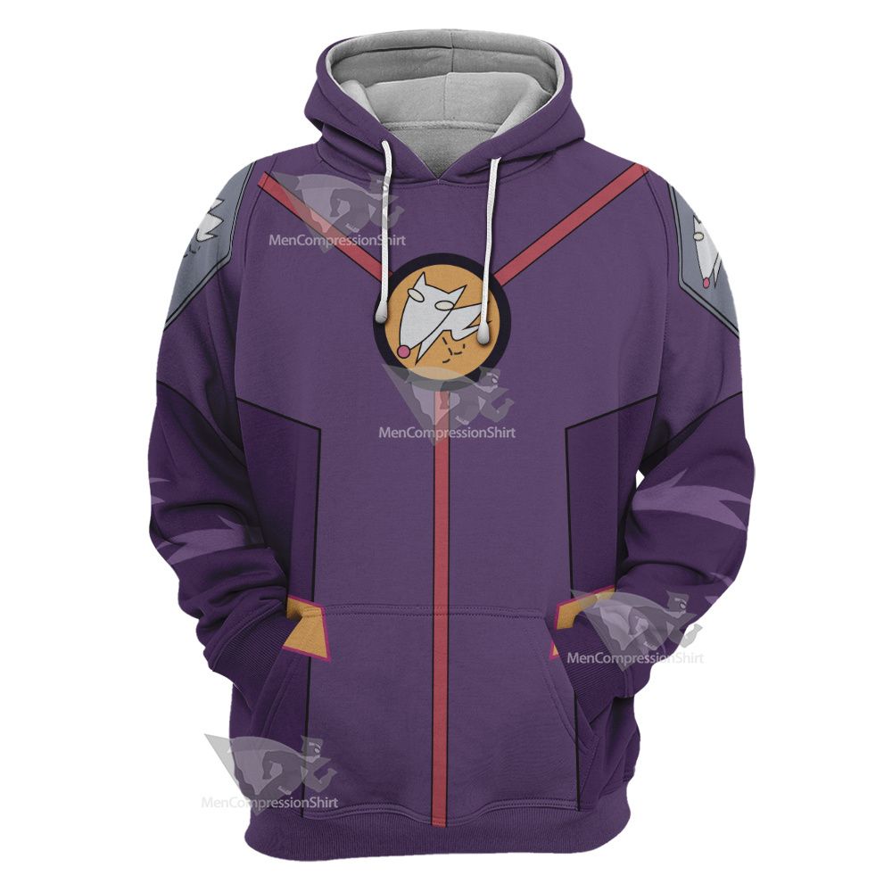 Code Lyoko Odd S4 Purple Cosplay Hoodie