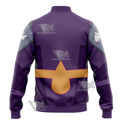 Code Lyoko Odd S4 Purple Cosplay Varsity Jacket