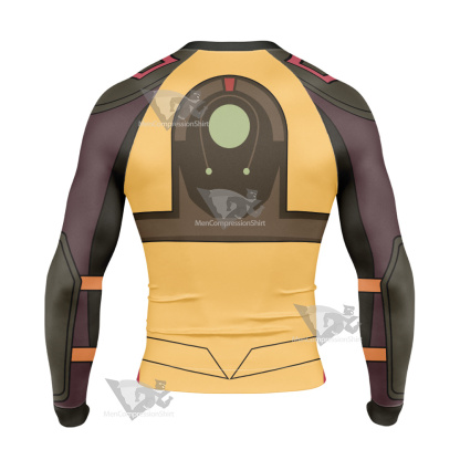 Code Lyoko Ulrichs Yellwo Cosplay Long Sleeve Compression Shirt