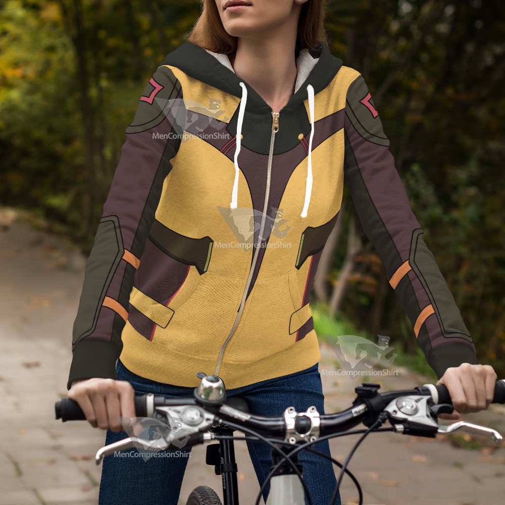 Code Lyoko Ulrichs Yellwo Cosplay Zip Up Hoodie