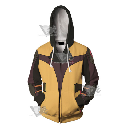 Code Lyoko Ulrichs Yellwo Cosplay Zip Up Hoodie