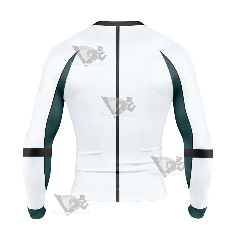 Code Lyoko William White Cosplay Long Sleeve Compression Shirt