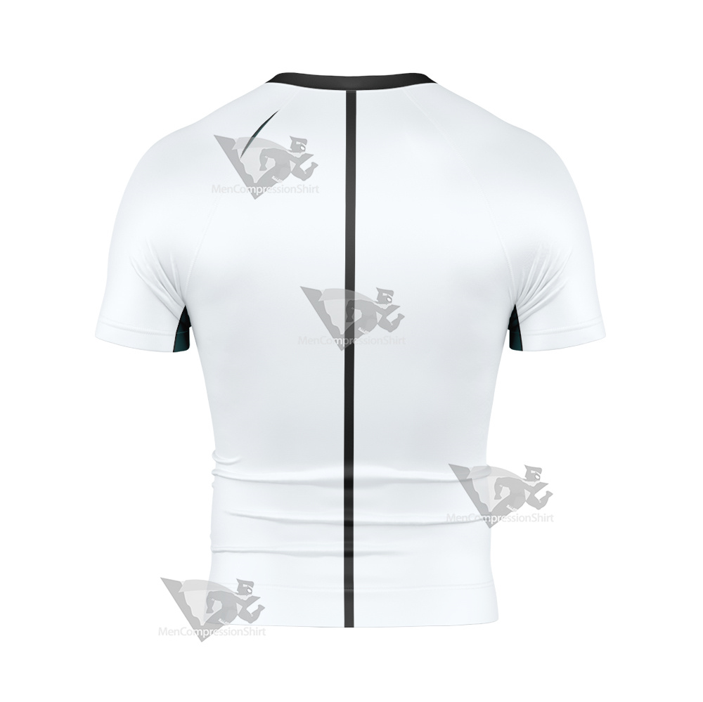 Code Lyoko William White Cosplay Short Sleeve Compression Shirt
