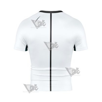 Code Lyoko William White Cosplay Short Sleeve Compression Shirt