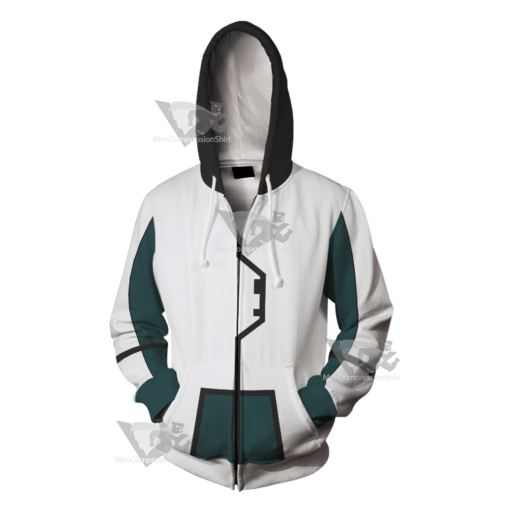 Code Lyoko William White Cosplay Zip Up Hoodie