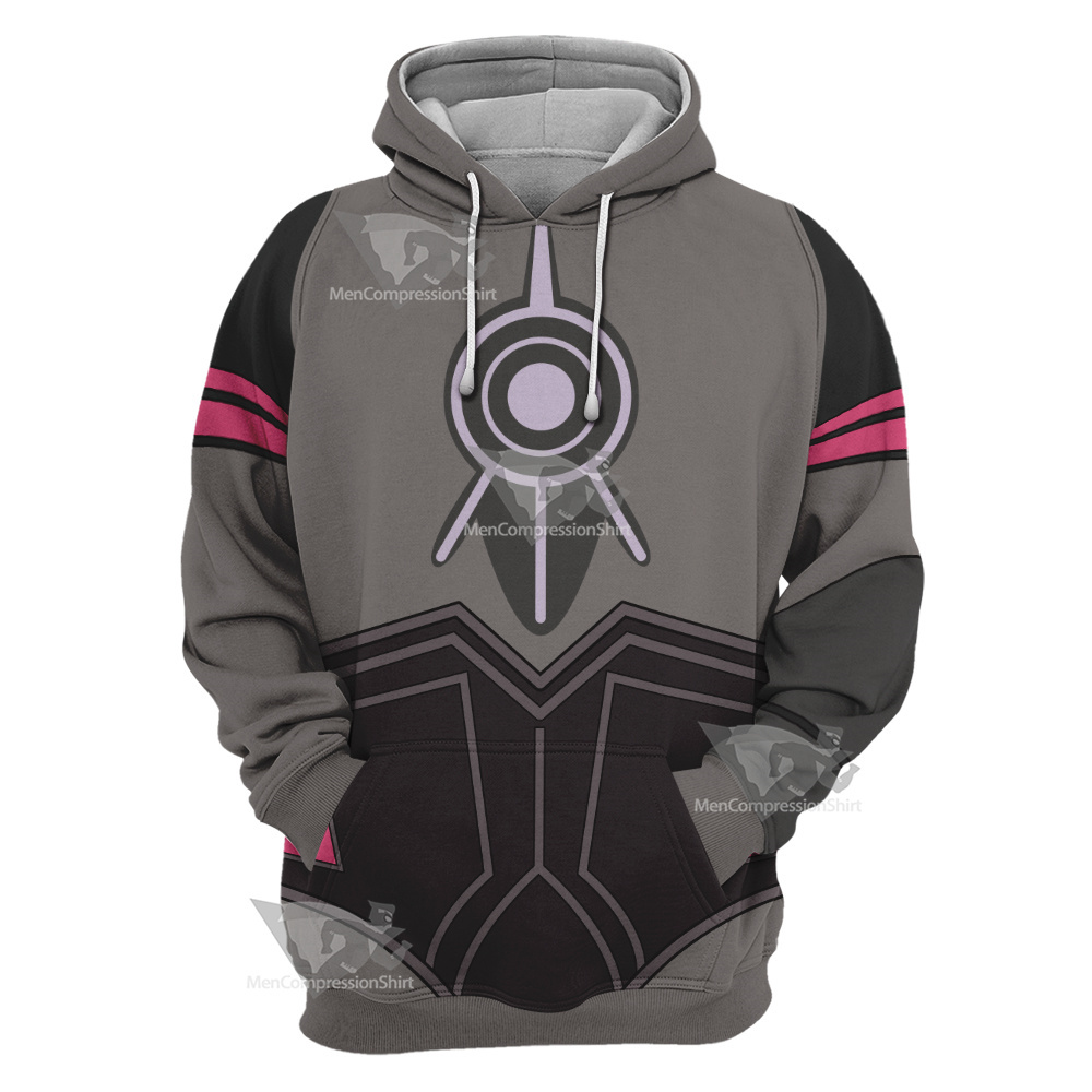 Code Lyoko William Xana Grey Cosplay Hoodie