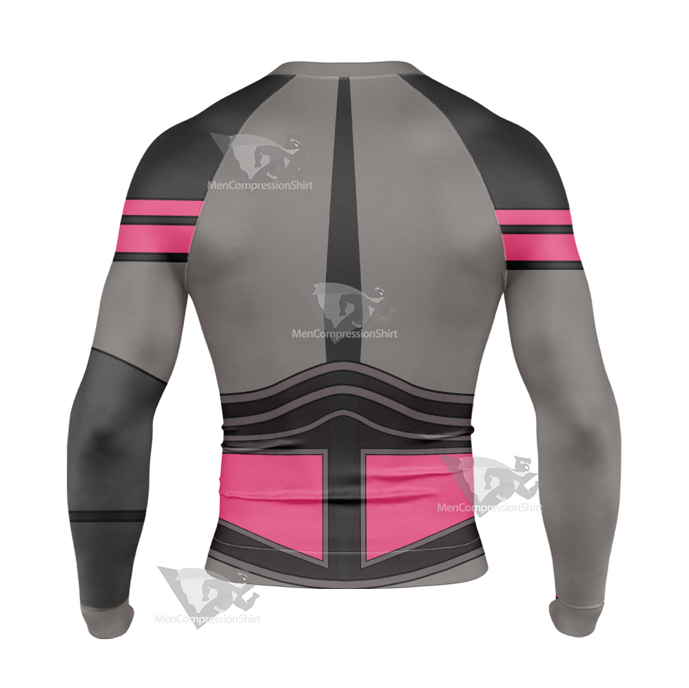 Code Lyoko William Xana Grey Cosplay Long Sleeve Compression Shirt