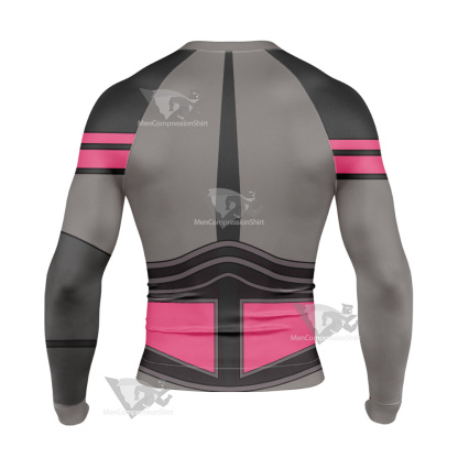 Code Lyoko William Xana Grey Cosplay Long Sleeve Compression Shirt