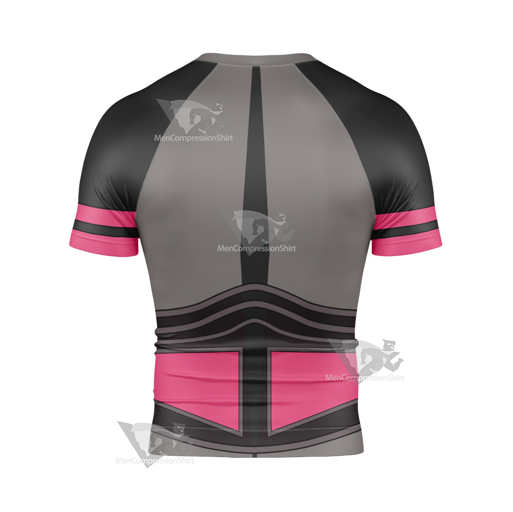 Code Lyoko William Xana Grey Cosplay Short Sleeve Compression Shirt