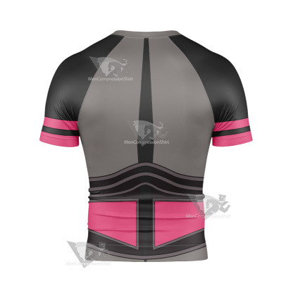 Code Lyoko William Xana Grey Cosplay Short Sleeve Compression Shirt