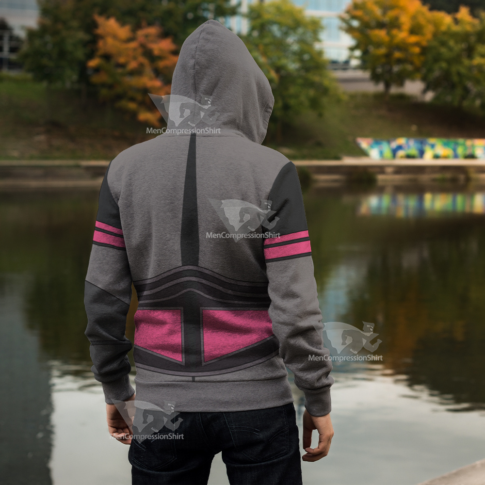 Code Lyoko William Xana Grey Cosplay Zip Up Hoodie