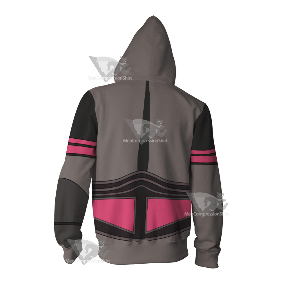 Code Lyoko William Xana Grey Cosplay Zip Up Hoodie