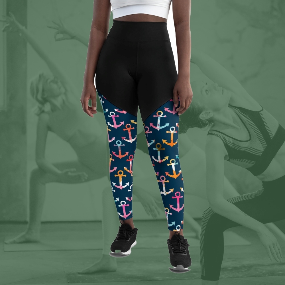 Colorful Anchor Women Compression Legging
