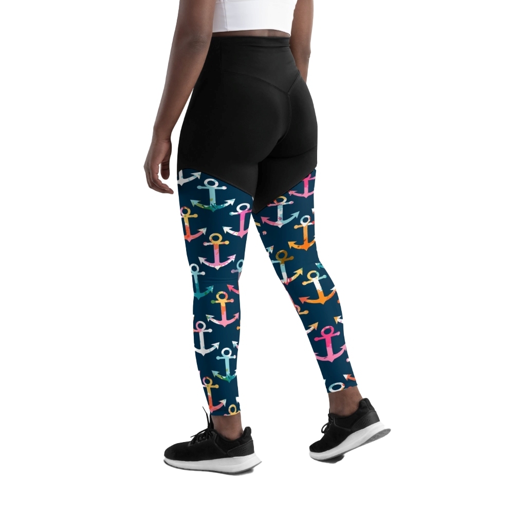 Colorful Anchor Women Compression Legging