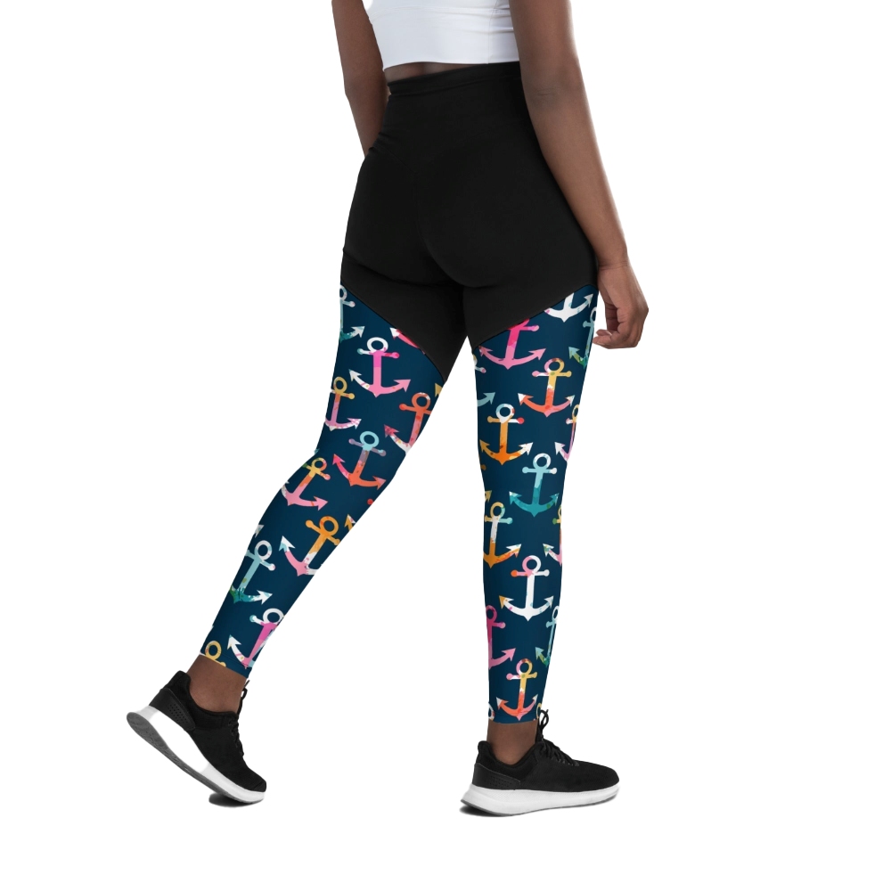 Colorful Anchor Women Compression Legging