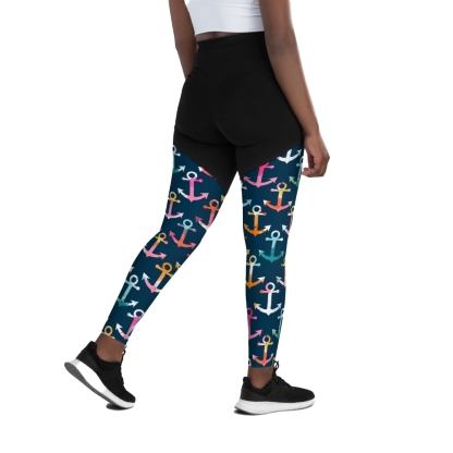 Colorful Anchor Women Compression Legging