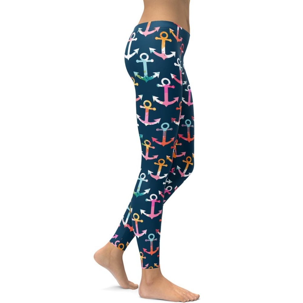 Colorful Anchor Women Compression Legging