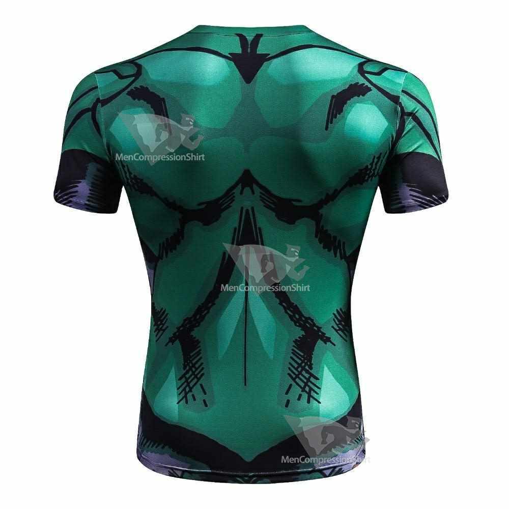 Comic Hal Jordan Short Sleeve Compression Shirt For Men