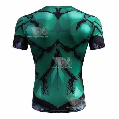 Comic Hal Jordan Short Sleeve Compression Shirt For Men