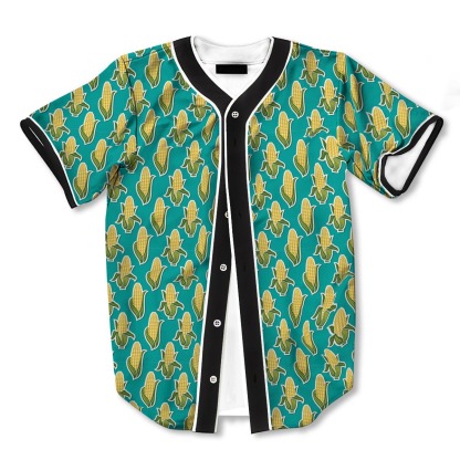 Corncob 3d Print Full Size Pattern Baseball Jerseys