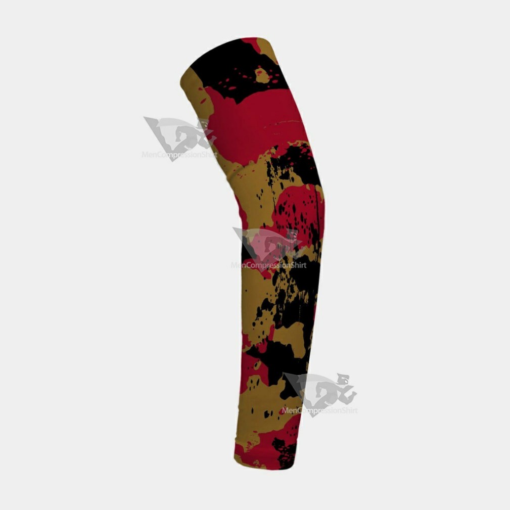 Corrosive Gold Black Maroon Arm Sleeve