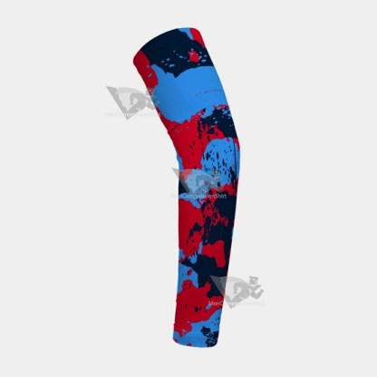 Corrosive Light Blue Navy Red Kids Arm Sleeve