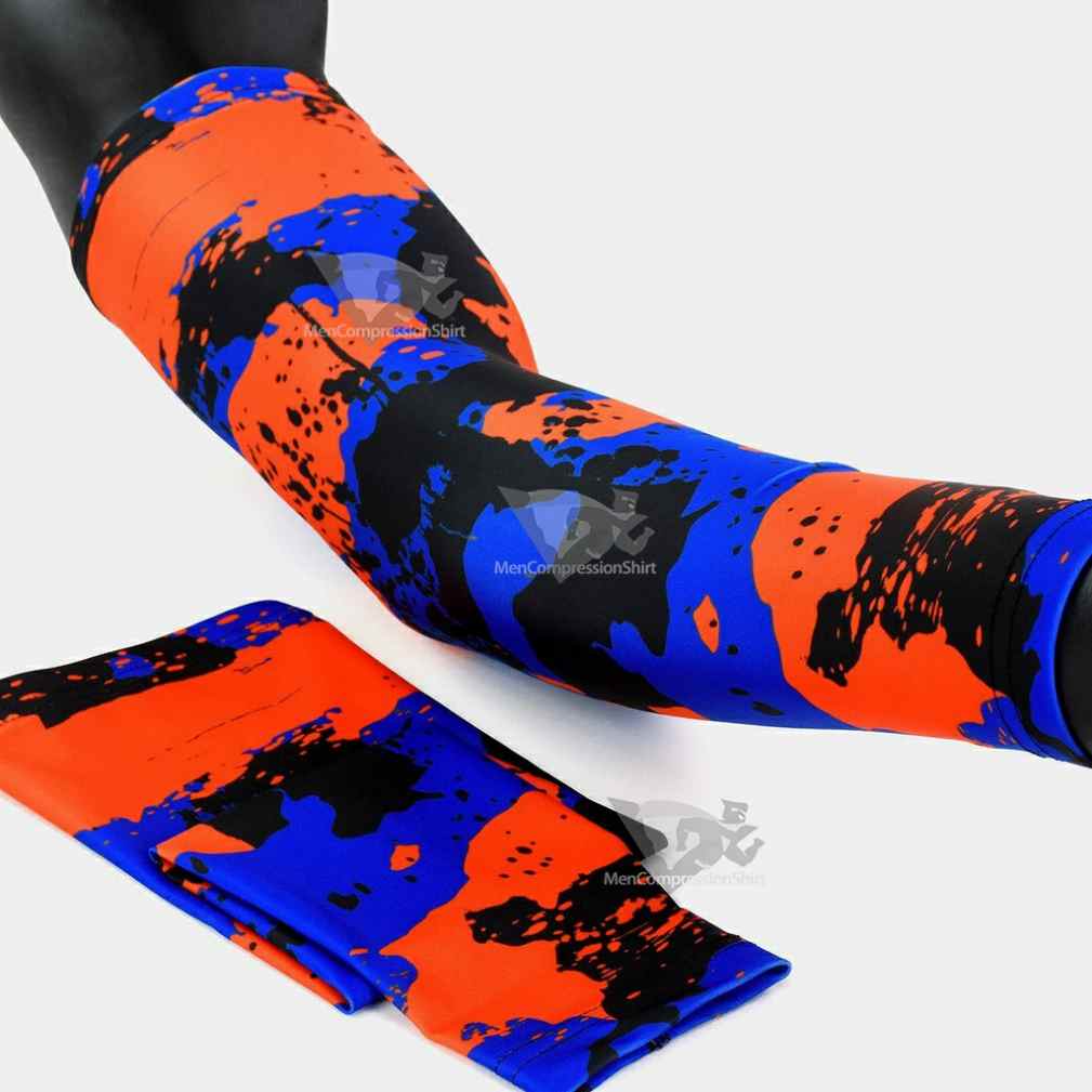 Corrosive Orange Black Blue Arm Sleeve