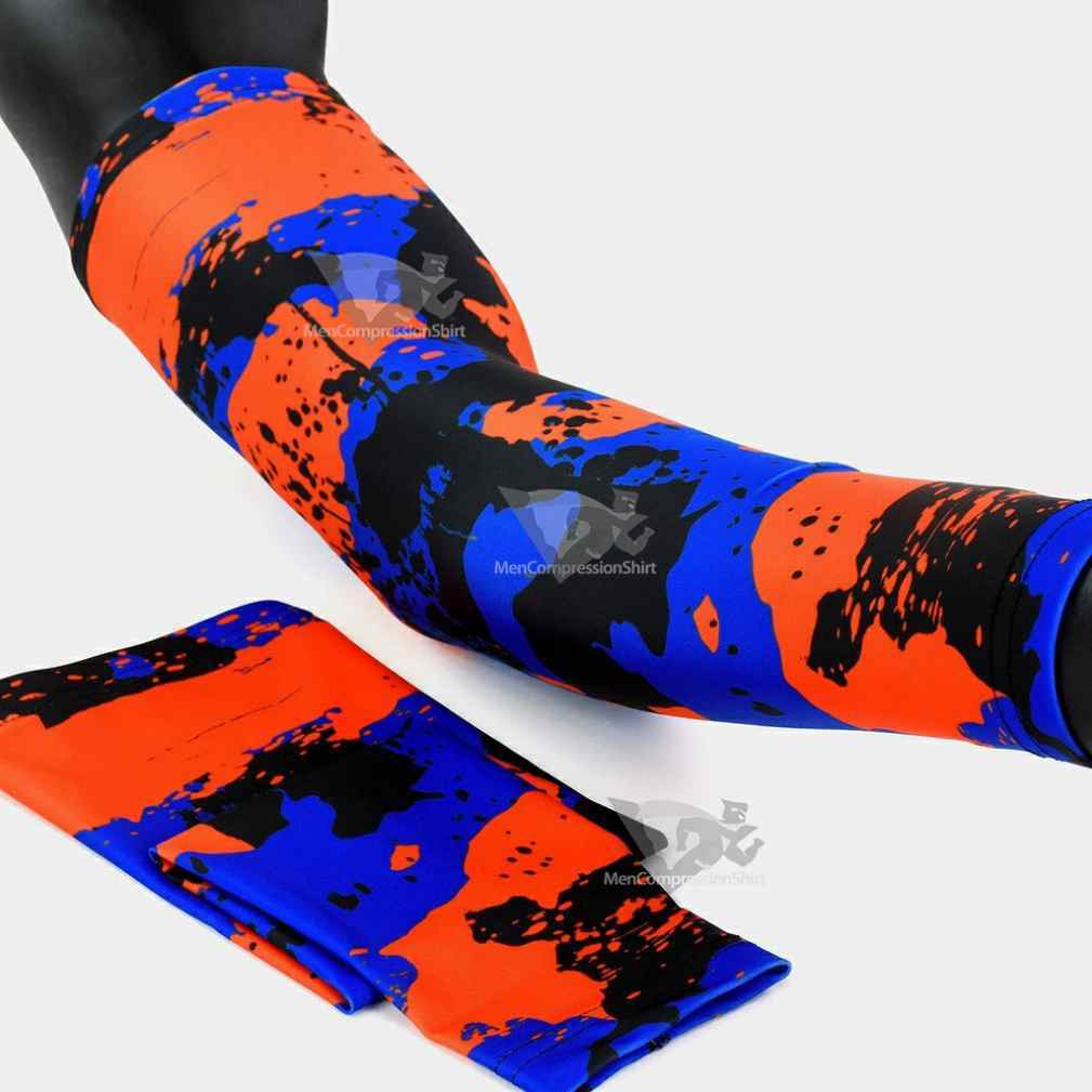Corrosive Orange Black Blue Arm Sleeve