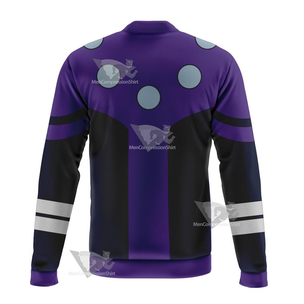 Dc Cosmic Boy Purple Cosplay Bomber Jacket