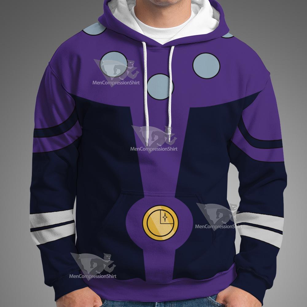 Dc Cosmic Boy Purple Cosplay Hoodie