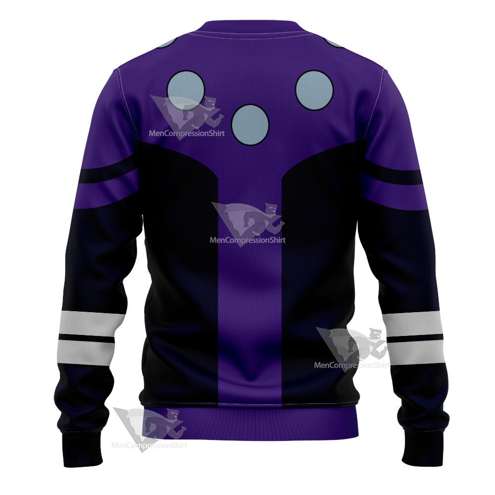 Dc Cosmic Boy Purple Cosplay Sweatshirt
