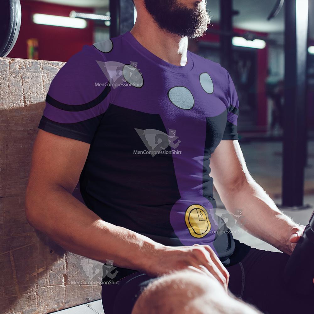 Dc Cosmic Boy Purple Cosplay T-Shirt