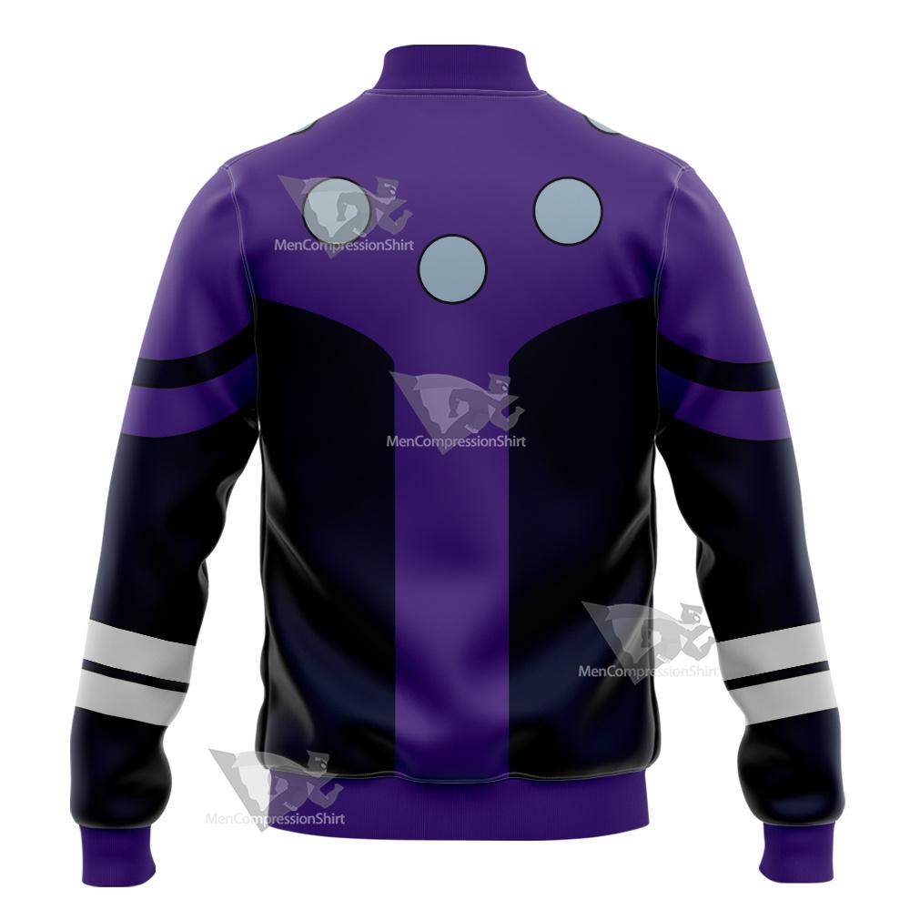 Dc Cosmic Boy Purple Cosplay Varsity Jacket
